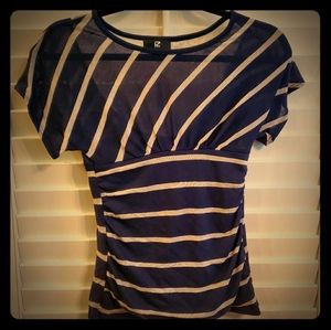 (3/$20) Iz Byer Lace Trim Top